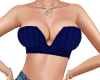 BLUE BUSTY CROP TOP
