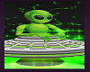 Green Alien in Spaceship