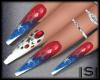 |S| Patriotic Star Nails