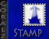 Blue "I" Stamp