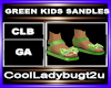 GREEN KIDS SANDLES