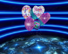 flying birthday balloons