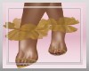 Gold Ruffled Shoes