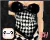 Chess PVC neon corset