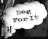 Beg Chat Bubble