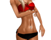 Strapless Red Bikini