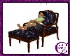 Purple Roses Chaise