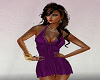 Purple Silk Mini Dress