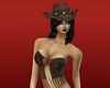 hat cow girl brown