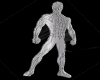 silver spiderman figure