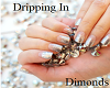 Dripping N Dimonds Nails