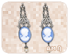 A.M.| BlueCameo-Earrings