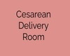 c-section delivery sign