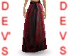 sexy red velvet skirt