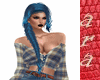 azul trenza lado