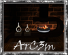 dark ac  fireplace