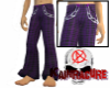 Purple Plaid Punk Pants