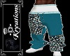 Teal Leopard