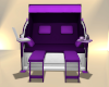 Beach Chair Purple-White