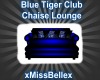 Blue Tiger Chaise Lounge