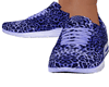 Blue Leopard Sneakers