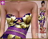 cK Fitted Dress Purple