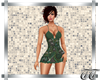 Green Boho Crochet Dress