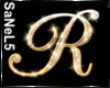 IO-Gold Sparkle Letter-R