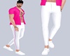 Miles White&Pink Pants