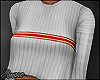 $ Ribbed White Sweater