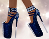 Sparkle Blue Heels