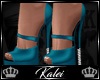 ♔K Vixen Heels Aqua