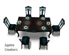 Calm Teal Dinning Table