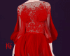 梅 red gown