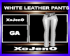 WHITE LEATHER PANTS