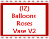 Balloons Roses Vase V2