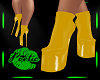 Latex Boots - Gold