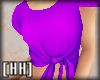 [HH] Tied Tshirt Purple