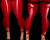 Red Latex Tight Pants