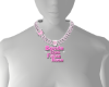 Colar Faixa Rosa