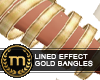 SIB - Lined Gold Bangles