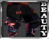 M)WOLF MOON RED BLK PANT