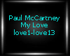 P. McCartney - My Love