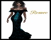 Teal resonance Gown