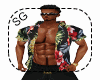 [SG]BLACK TROPICAL SHIRT
