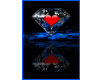 Blue Diamond Heart Spin