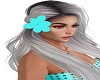 bbyblue hair flower