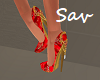 Red/Gold Heels