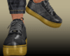 (7K)Black/Gold Sneakers