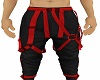 black and red Joggers